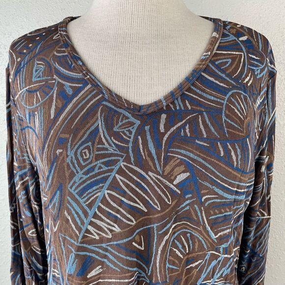 Wear It Three Quarter Sleeve Top Size 2 (M) EUC - Picture 2 of 6